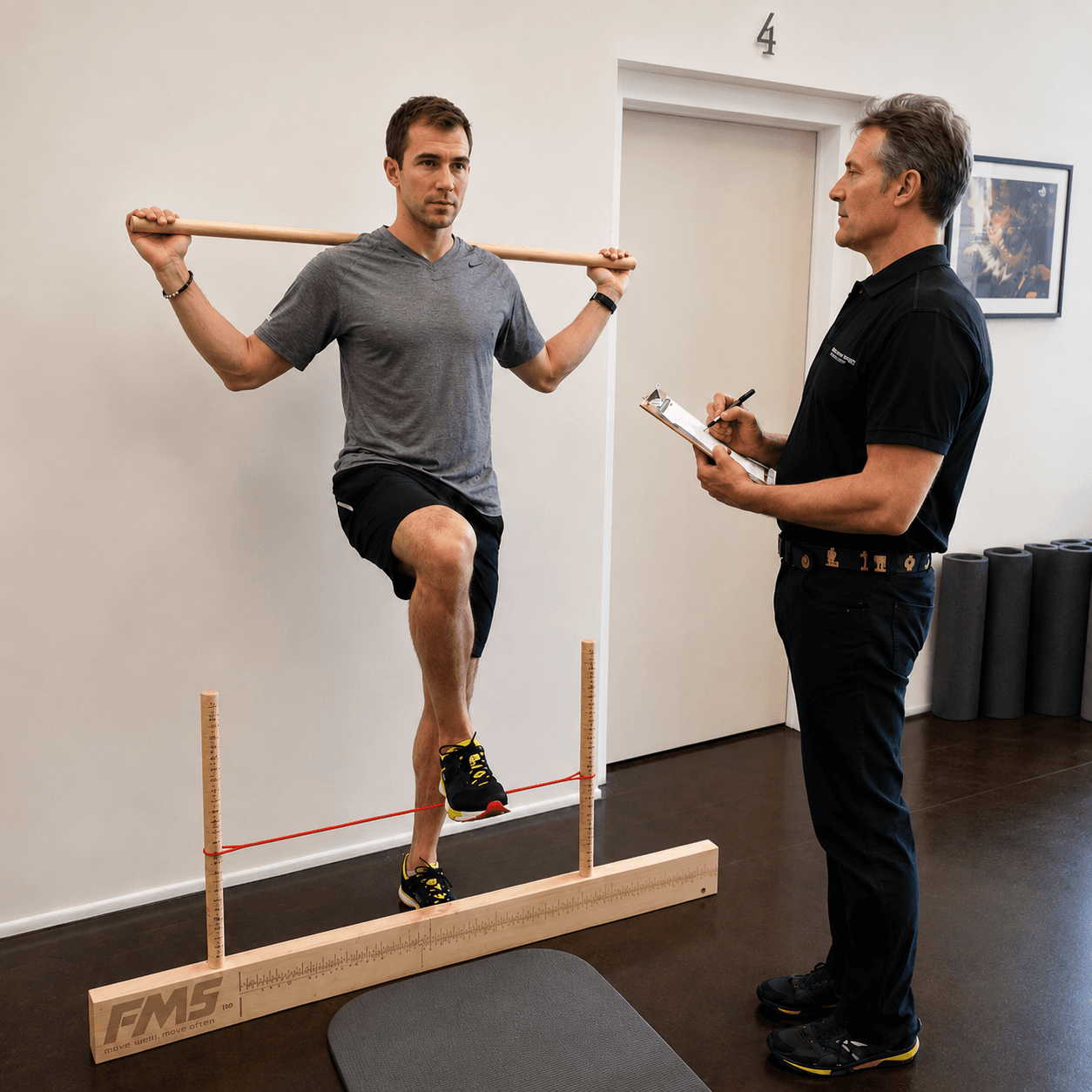 Functional movement assessment in progress