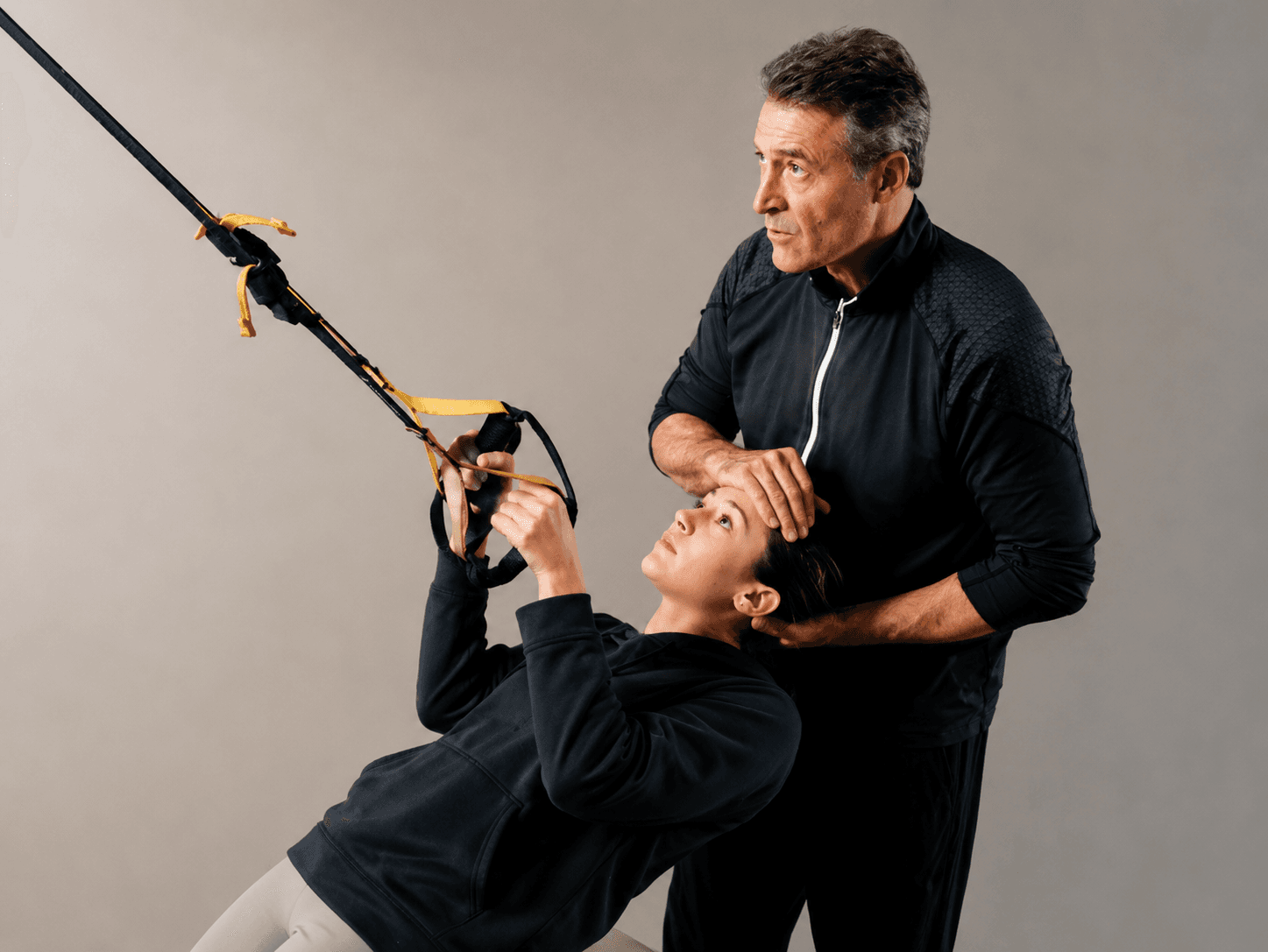 Rolfing rope therapy session
